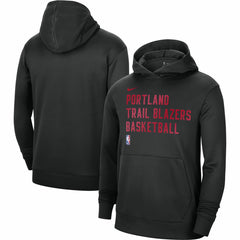 Black Portland Trail Blazers Unisex 2023/24 Performance Spotlight On-Court Practice Pullover Hoodie | NBA