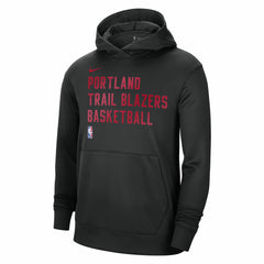 Black Portland Trail Blazers Unisex 2023/24 Performance Spotlight On-Court Practice Pullover Hoodie | NBA