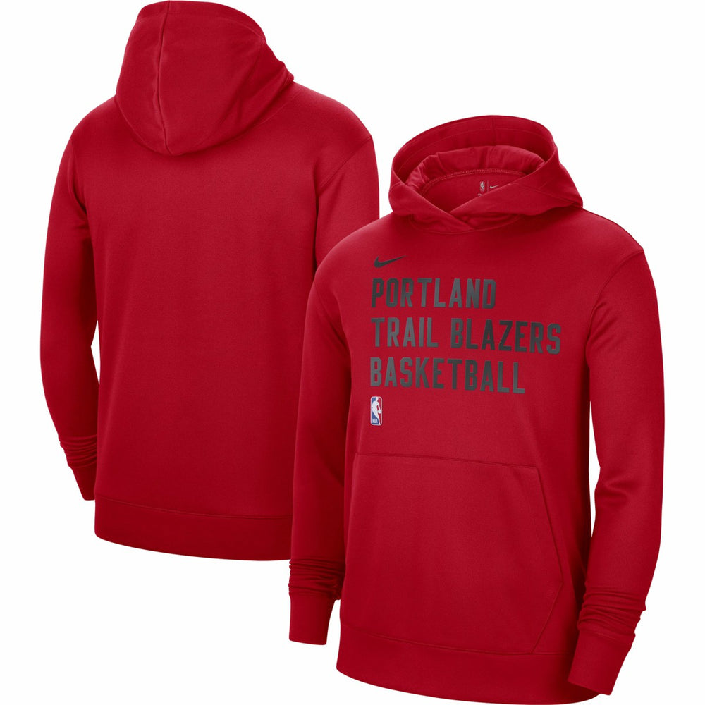 Red Portland Trail Blazers Unisex 2023/24 Performance Spotlight On-Court Practice Pullover Hoodie | NBA