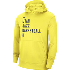 Yellow Utah Jazz Unisex 2023/24 Performance Spotlight On-Court Practice Pullover Hoodie | NBA
