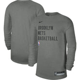 Heather Gray Brooklyn Nets Unisex 2023/24 Legend On-Court Practice Long Sleeve T-Shirt | NBA
