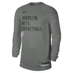 Heather Gray Brooklyn Nets Unisex 2023/24 Legend On-Court Practice Long Sleeve T-Shirt | NBA