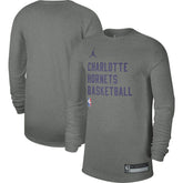 Heather Gray Charlotte Hornets Jordan Brand Unisex 2023/24 Legend On-Court Practice Long Sleeve T-Shirt | NBA