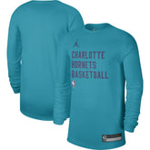 Teal Charlotte Hornets Jordan Brand Unisex 2023/24 Legend On-Court Practice Long Sleeve T-Shirt | NBA