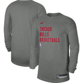 Heather Gray Chicago Bulls Unisex 2023/24 Legend On-Court Practice Long Sleeve T-Shirt sale | NBA