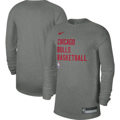 Heather Gray Chicago Bulls Unisex 2023/24 Legend On-Court Practice Long Sleeve T-Shirt sale | NBA