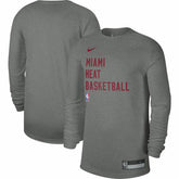 Heather Gray Miami Heat Unisex 2023/24 Legend On-Court Practice Long Sleeve T-Shirt | NBA