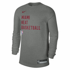 Heather Gray Miami Heat Unisex 2023/24 Legend On-Court Practice Long Sleeve T-Shirt | NBA