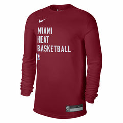 Red Miami Heat Unisex 2023/24 Legend On-Court Practice Long Sleeve T-Shirt | NBA