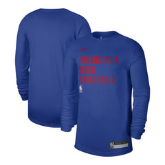 Royal Philadelphia 76ers Unisex 2023/24 Legend On-Court Practice Long Sleeve T-Shirt | NBA