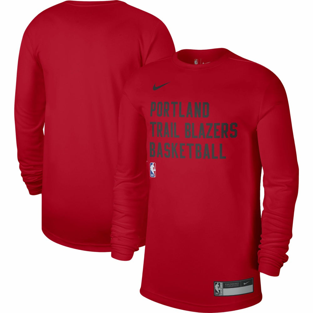 Red Portland Trail Blazers Unisex 2023/24 Legend On-Court Practice Long Sleeve T-Shirt | NBA