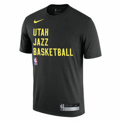 Black Utah Jazz 2023/24 Sideline Legend Performance Practice T-Shirt | NBA