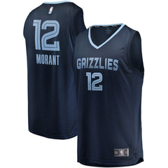 Navy Ja Morant Memphis Grizzlies Big & Tall Fast Break Player Jersey | NBA