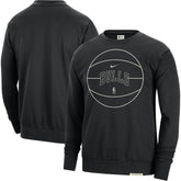 Black Chicago Bulls 2023/24 Authentic Standard Issue Travel Performance Pullover Sweatshirt | NBA