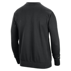 Black Chicago Bulls 2023/24 Authentic Standard Issue Travel Performance Pullover Sweatshirt | NBA