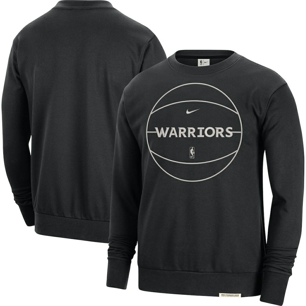 Black Golden State Warriors 2023/24 Authentic Standard Issue Travel Performance Pullover Sweatshirt sale | NBA