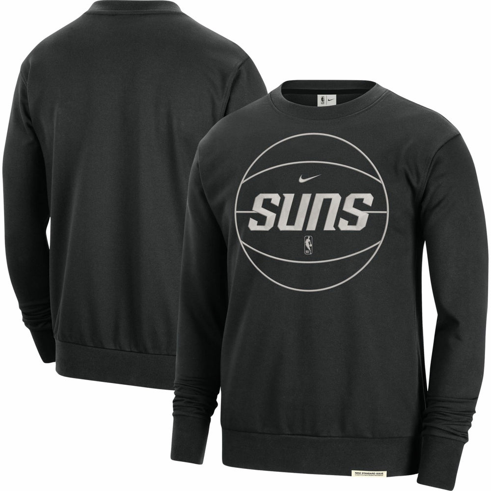 Black Phoenix Suns 2023/24 Authentic Standard Issue Travel Performance Pullover Sweatshirt | NBA