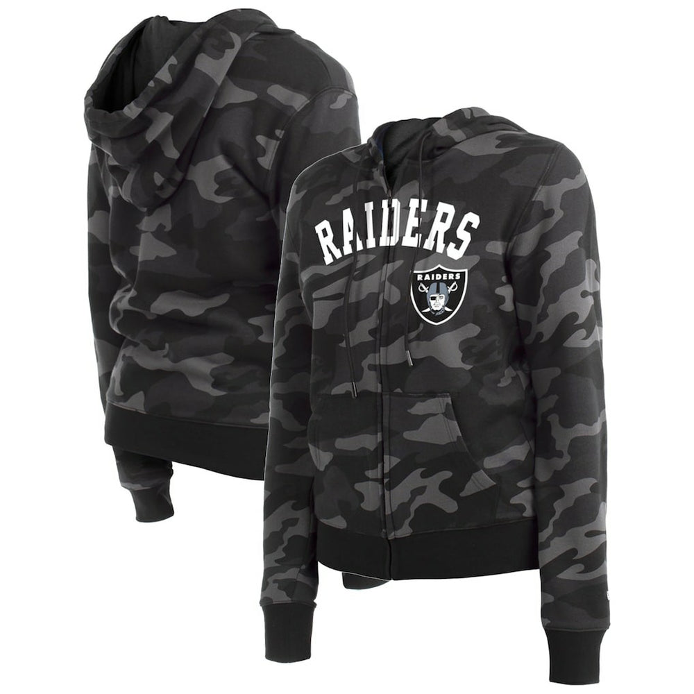 Las Vegas Raiders Women's Camo Full-Zip Hoodie | NFL Discount