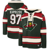 Kirill Kaprizov Minnesota Wild '47 Player Name & Number Lacer Pullover Hoodie - NHL Hoodies
