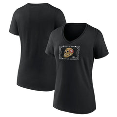San Francisco 49ers Women's Sugar Skull V-Neck T-Shirt | NFL On sale