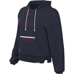Navy Philadelphia 76ers Women's Courtside Standard Issue Performance Pullover Hoodie | NBA