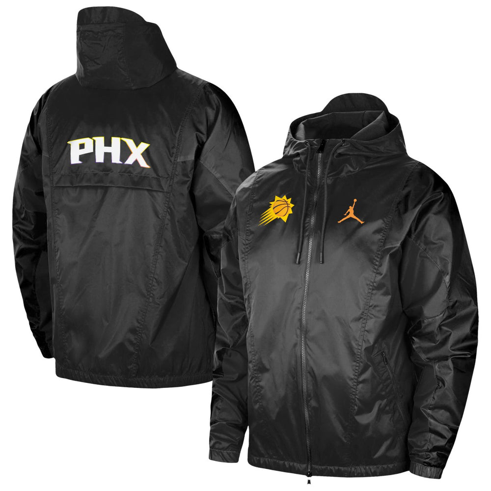 Black Phoenix Suns Jordan Brand Authentic Statement Edition Full-Zip Windbreaker | NBA