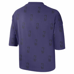Purple Phoenix Suns Women's Allover NBA Logo Boxy T-Shirt | NBA