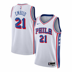 White Joel Embiid Philadelphia 76ers Unisex Swingman Jersey | NBA
