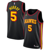 Black Dejounte Murray Atlanta Hawks Jordan Brand Unisex Swingman Jersey | NBA
