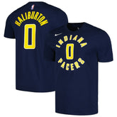 Navy Tyrese Haliburton Indiana Pacers Icon 2022/23 Name & Number T-Shirt | NBA