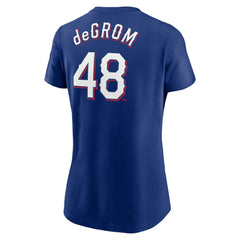 Jacob deGrom Texas Rangers Nike Women's 2023 Name & Number T-Shirt - MLB T-shirts