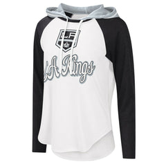 Los Angeles Kings G-III 4Her by Carl Banks Women's MVP Raglan Lightweight Hooded T-Shirt - NHL T-shirts