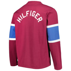 Colorado Avalanche Tommy Hilfiger Walter Lace-Up Long Sleeve Top - NHL