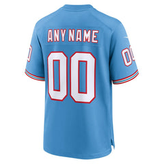 Tennessee Titans Oilers Throwback Custom Game Jersey | NFL Hot