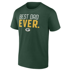 Green Bay Packers Best Dad Ever Team T-Shirt | NFL Outlet