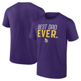 Minnesota Vikings Best Dad Ever Team T-Shirt | NFL Discount