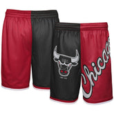 Black/Red Chicago Bulls Youth Hardwood Classics Big Face 5.0 Shorts | NBA