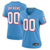Tennessee Titans Women's Oilers Throwback Custom Game Jersey | NFL New
