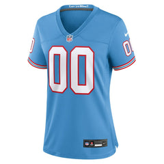 Tennessee Titans Women's Oilers Throwback Custom Game Jersey | NFL New