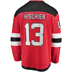 Nico Hischier New Jersey Devils Fanatics Captain Patch Home Breakaway Jersey - NHL Jerseys