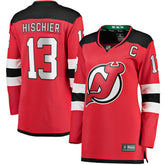 Nico Hischier New Jersey Devils Fanatics Women's Captain Patch Home Breakaway Jersey - NHL Jerseys