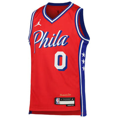 Red Tyrese Maxey Philadelphia 76ers Jordan Brand Youth Swingman Jersey | NBA