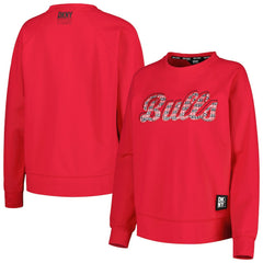 Red Chicago Bulls DKNY Sport Women's Regina Raglan Pullover Sweatshirt sale | NBA