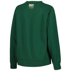 Hunter Green Milwaukee Bucks DKNY Sport Women's Regina Raglan Pullover Sweatshirt | NBA
