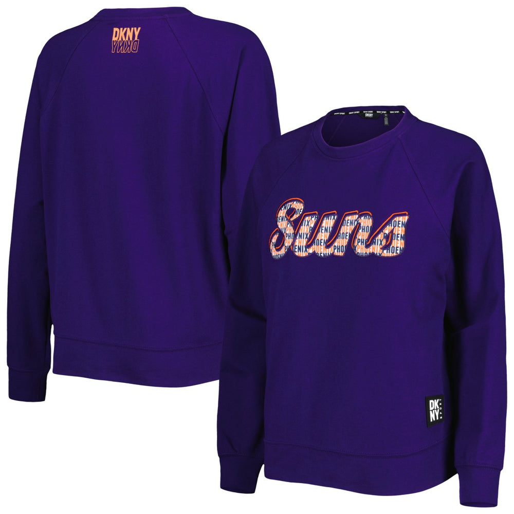 Purple Phoenix Suns DKNY Sport Women's Regina Raglan Pullover Sweatshirt | NBA