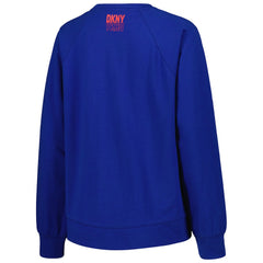 Royal Philadelphia 76ers DKNY Sport Women's Regina Raglan Pullover Sweatshirt | NBA