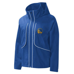 Royal Golden State Warriors G-III 4Her by Carl Banks Women's Last Shot Full-Zip Hoodie sale | NBA