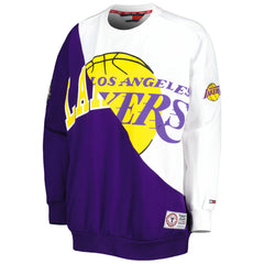 Purple/White Los Angeles Lakers Tommy Jeans Women's Ariel Pullover Sweatshirt | NBA