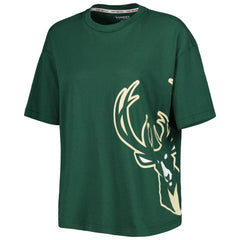 Hunter Green Milwaukee Bucks Tommy Jeans Women's Bianca T-Shirt | NBA