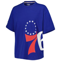 Royal Philadelphia 76ers Tommy Jeans Women's Bianca T-Shirt | NBA